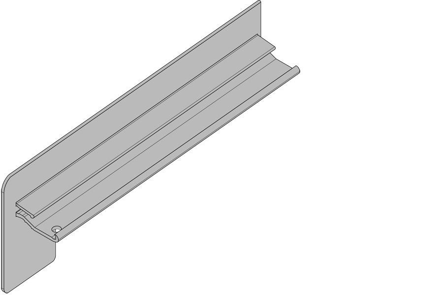 Fensterbank mit Folie GS40 150 mm Ausladung E6/EV1