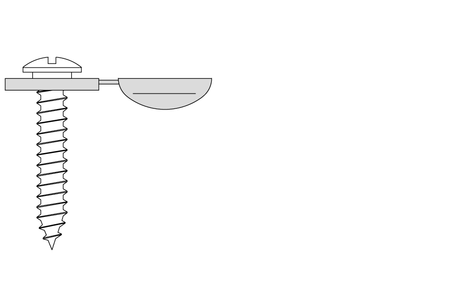 Alufensterbank Kappenschrauben